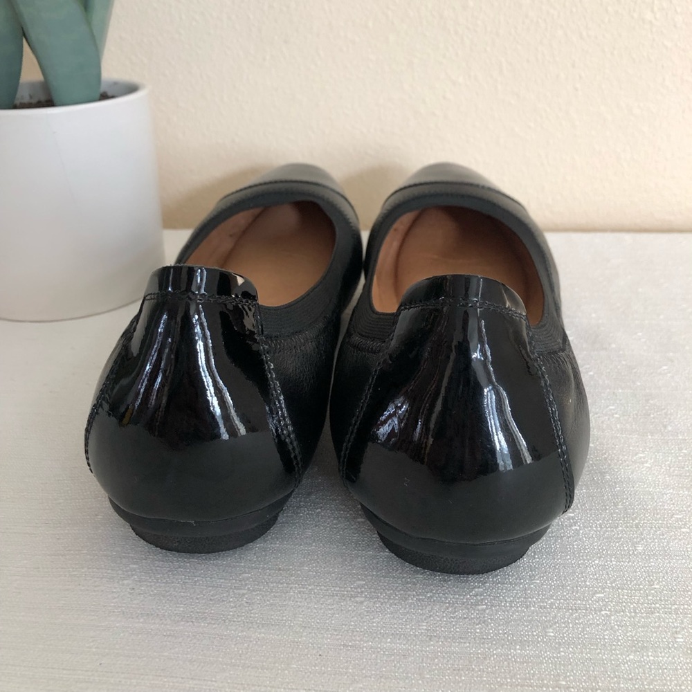 Josef Seibel Black Cap Toe Leather Elegant Ballet Flats Women’s EU42 US10-10.5 - Picture 10 of 14